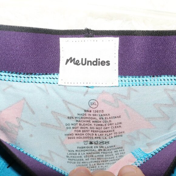 MeUndies retro skating rink 1980s flashback men's or unisex boxer briefs 3XL new - Picture 2 of 4